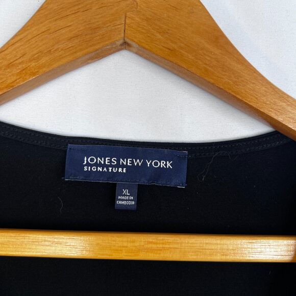 Jones New York Sleeveless Abstract Tank Blouse Office Work Base Layer Size XL - Picture 6 of 9